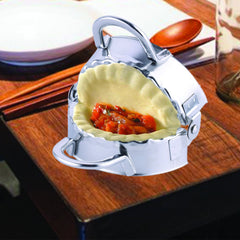 Stainless Steel Dumpling & Ravioli Mold Maker – Easy Flip & Press Tool for Homemade Dumplings, Empanadas, Potstickers & More – 1-Pack or 2-Pack