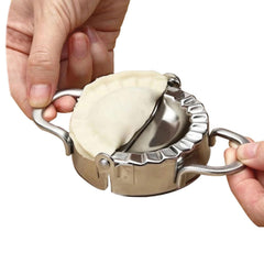 Stainless Steel Dumpling & Ravioli Mold Maker – Easy Flip & Press Tool for Homemade Dumplings, Empanadas, Potstickers & More – 1-Pack or 2-Pack