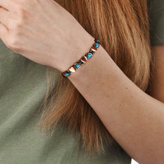 Women Magnetic Therapy Pain Relief Balance Energy Sleep Copper Bracelet