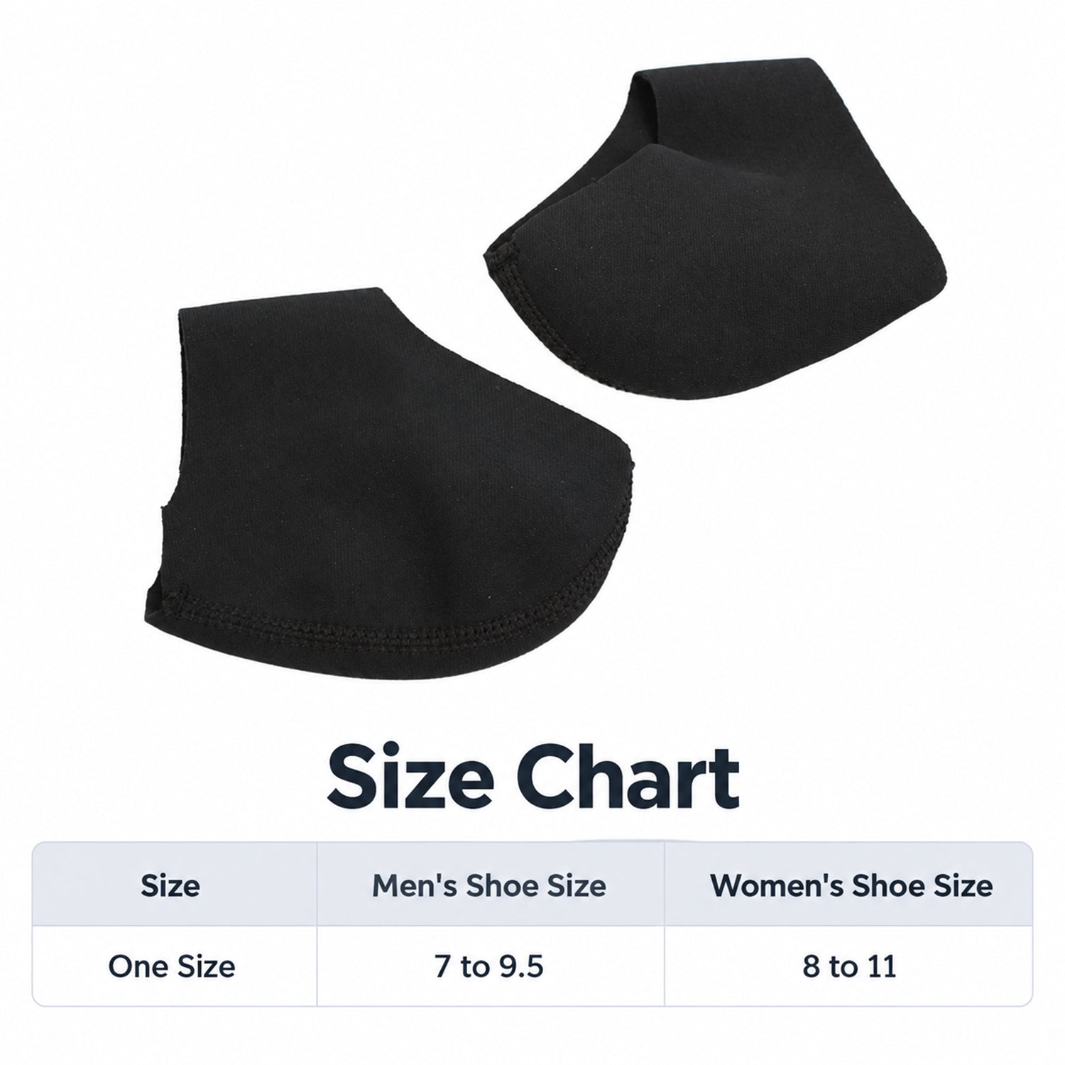 Gel Arch Support Foot Wraps, Cushioned Neoprene Sleeves, One Size, 1 or 2 Pairs