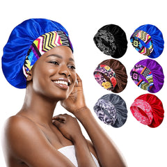 3-Pack: Women’s Satin Head Wraps – Silky Bonnet Caps for Sleeping, Hair Protection, Chemo, & Daily Wear – Lightweight, Breathable, One Size Fits Most