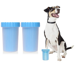 Portable Silicone Pet Paw Cleaner for Dogs & Cats (1-Pack or 2-Pack) – 2-in-1 Dog Paw Cleaning Cup & Grooming Brush – Portable Muddy Paw Washer for Small & Medium Pets