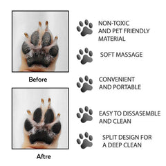 Portable Silicone Pet Paw Cleaner for Dogs & Cats (1-Pack or 2-Pack) – 2-in-1 Dog Paw Cleaning Cup & Grooming Brush – Portable Muddy Paw Washer for Small & Medium Pets