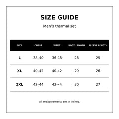 Men's Cotton-Blend Thermal Underwear Set, Long-Sleeve Base Layer Top & Bottoms, White