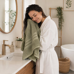 12-Piece Premium Cotton Towel Set – Ultra Soft & Absorbent Bathroom Towels with 4 Bath, 4 Hand & 4 Washcloths – Durable Everyday Luxury Towels