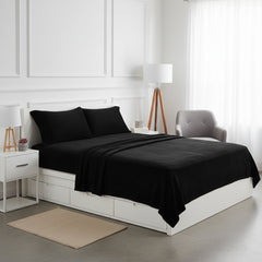 Microplush Ultra Premium Sheet Set – All Season Soft Brushed Bed Sheets with Deep Pockets – Cozy, Warm & Lightweight Bedding Set, Secure Fit for Mattresses up to 14 Inches