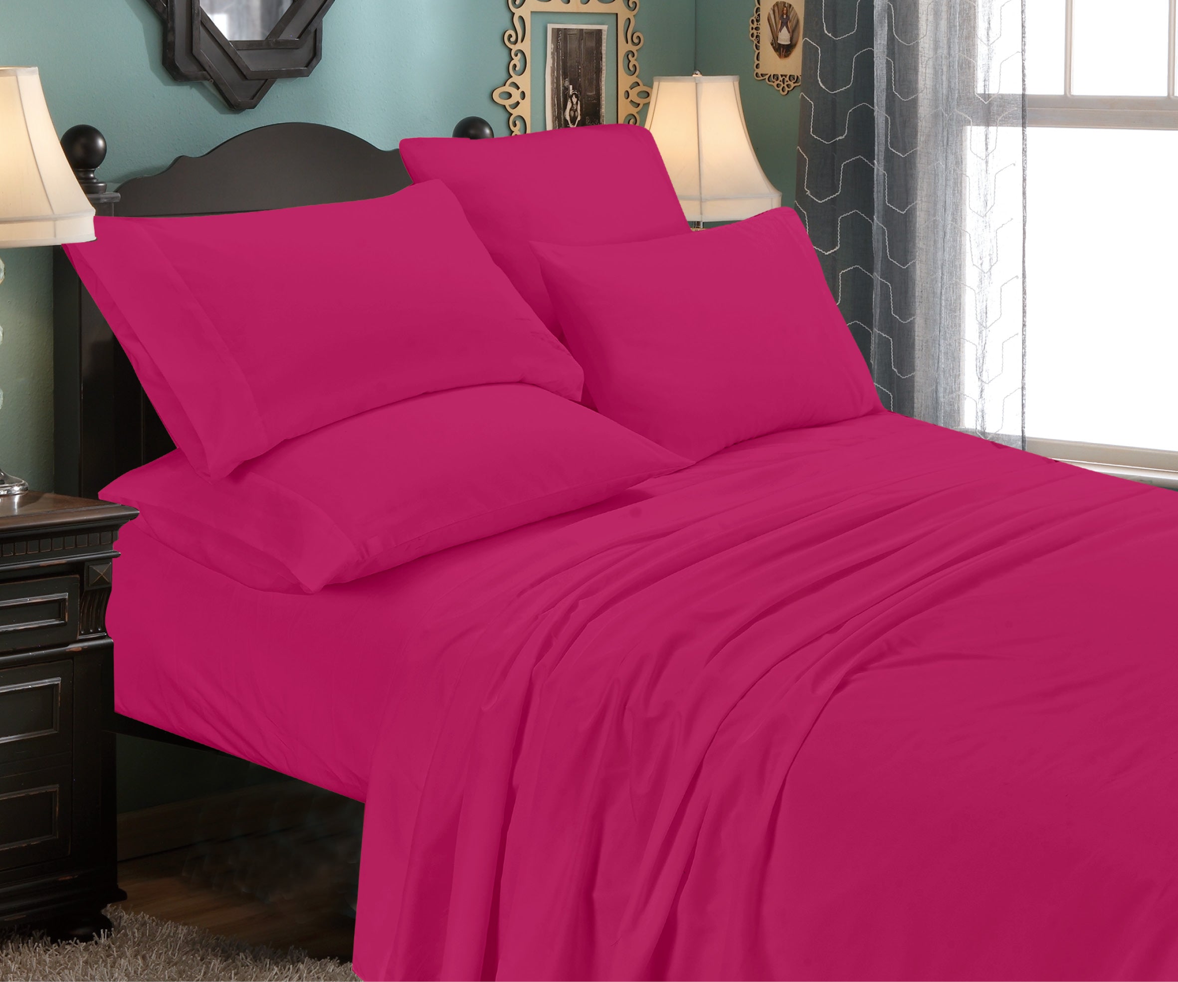 Luxurious Super Soft  Deep Pocket Premium Bed Sheet Set (6-Piece)