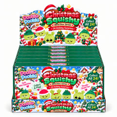 24-Day Christmas Mini Squishies Advent Calendar – Holiday Countdown with Mini Surprise Toys, Green Festive Gift Box for Collecting, Daily Reveals & Christmas Gifting