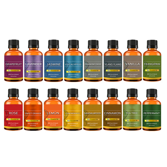 Aromatherapy 100% Pure Therapeutic 16 - Piece High Grade Essential-Oils