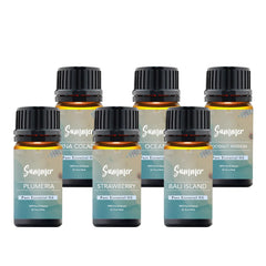 6-Pack: Pure Essential Oils Gift Set for Diffuser, Humidifier, Massage, Aromatherapy, Skin & Hair Care