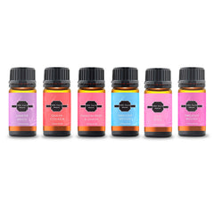 6-Pack: Pure Essential Oils Gift Set for Diffuser, Humidifier, Massage, Aromatherapy, Skin & Hair Care