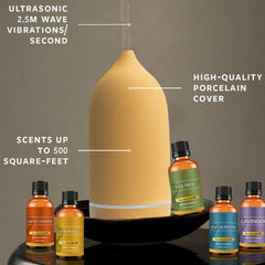 Porcelain Ultrasonic Aromatherapy Essential Oil Diffuser