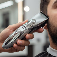 Rechargeable Clipper & Washable Electric Shaver – Wet & Dry Cordless Grooming Tool with Precision Trimmer, Pivoting Head & Stainless Steel Blades