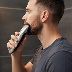 Rechargeable Clipper & Washable Electric Shaver – Wet & Dry Cordless Grooming Tool with Precision Trimmer, Pivoting Head & Stainless Steel Blades