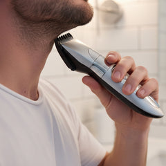 Rechargeable Clipper & Washable Electric Shaver – Wet & Dry Cordless Grooming Tool with Precision Trimmer, Pivoting Head & Stainless Steel Blades