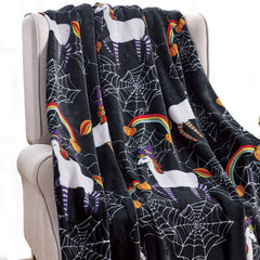 Ultra Soft Halloween Throw Blanket – 50" x 60" Cozy Micro Plush Blanket for Bed, Couch & Dorm – Lightweight, All-Season Comfort, Machine Washable