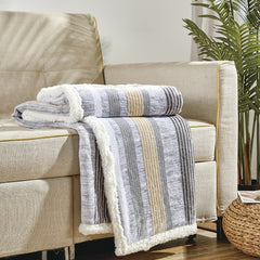 Cozy Aesthetic: Printed Sherpa Throw Blanket – Ultra Soft Microplush 50" x 60" – Lightweight Fleece for Couch, Bed, Dorm & Travel – Machine Washable