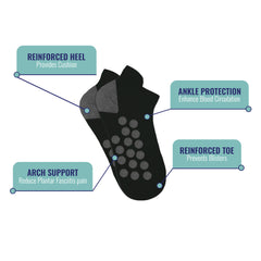 6-Pairs: High Energy Targeted Ankle Compression Socks
