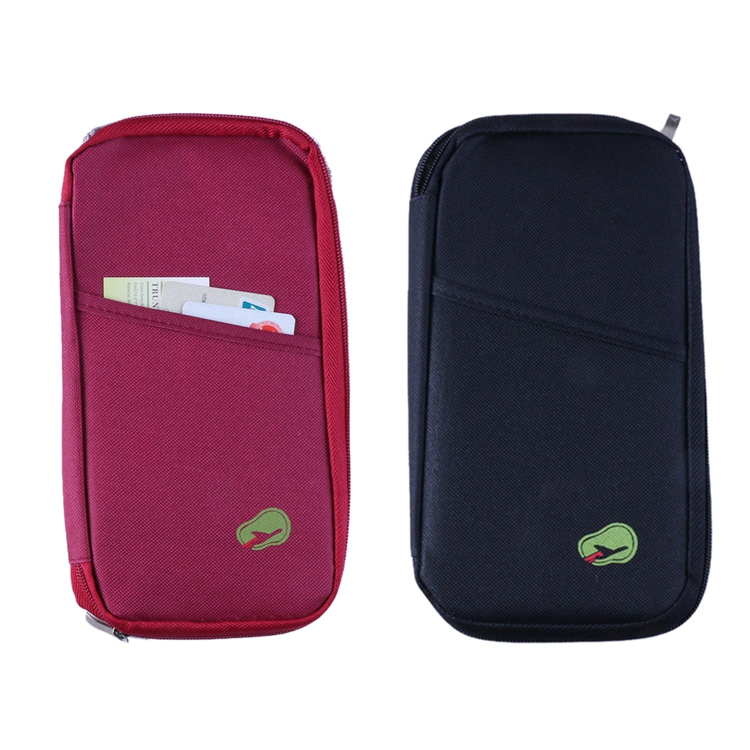 Travel Wallet & Passport Holder, Water-Resistant Organizer with 14 Compartments, 1 or 2 Pack
