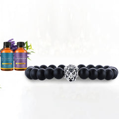 Tiger Eye Beaded Bracelet with 2 Random Essential Oils – Natural Stone Stretch Bracelet for Men & Women – 8mm Yellow Tiger Eye Beads Wellness Jewelry