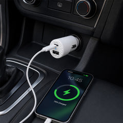 20W USB-C Power Delivery Charger Bundle – Fast Wall Charger & Fast Car Charger Set with USB-C PD and USB-A Ports for iPhone, Samsung, iPad & Android Devices