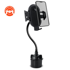 Cup Holder Flex Universal Phone Mount – Adjustable Car Cup Holder Phone Holder with 9.5-Inch Flexible Gooseneck, 360° Rotation & Expandable Base for iPhone and Android Phones