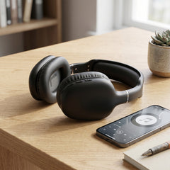 VIBE Wireless Bluetooth Over-Ear Headphones – HD Stereo Sound, Deep Bass, Built-In Microphone, Memory Foam Ear Cushions, AUX Compatible & 10-Hour Battery Life for Music, Calls, Travel & Gaming