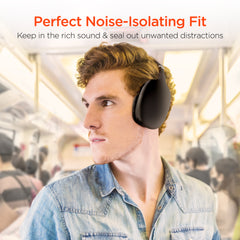 VIBE Wireless Bluetooth Over-Ear Headphones – HD Stereo Sound, Deep Bass, Built-In Microphone, Memory Foam Ear Cushions, AUX Compatible & 10-Hour Battery Life for Music, Calls, Travel & Gaming