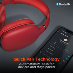 VIBE Wireless Bluetooth Over-Ear Headphones – HD Stereo Sound, Deep Bass, Built-In Microphone, Memory Foam Ear Cushions & 10-Hour Battery Life for Music, Calls, Travel & Gaming