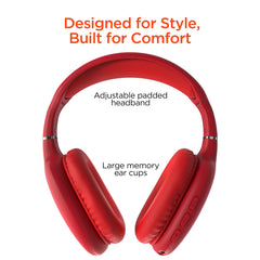 Wireless Bluetooth Over-Ear Headphones – HD Stereo Sound, Deep Bass, Built-In Microphone, Memory Foam Ear Cushions & 10-Hour Battery Life for Music, Calls, Travel & Gaming