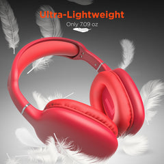 Wireless Bluetooth Over-Ear Headphones – HD Stereo Sound, Deep Bass, Built-In Microphone, Memory Foam Ear Cushions & 10-Hour Battery Life for Music, Calls, Travel & Gaming