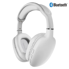 Wireless Bluetooth Headphones – Over-Ear Headphones with HD Stereo Sound, Deep Bass, Built-In Mic, Memory Foam Ear Cushions & 10-Hour Battery Life | White
