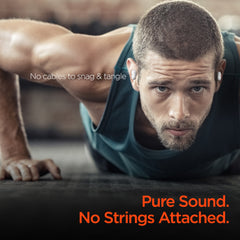 Wireless Bluetooth Earbuds – HD Stereo Sound, IPX5 Waterproof, Noise Cancelling Mic, USB-C Charging Case & Up to 15 Hours Total Playtime for Music, Calls, Workouts & Travel | White