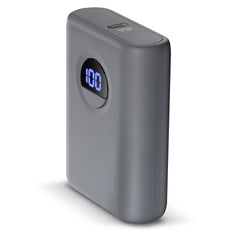 10000mAh Power Bank – 20W USB-C PD Fast Charging Portable Charger with Digital Display, 22.5W Output & Dual Device Charging for iPhone, Samsung, Pixel & More | Gray