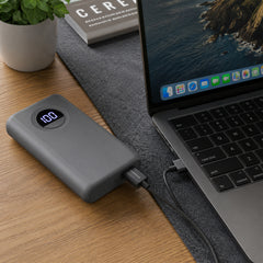 10000mAh Power Bank – 20W USB-C PD Fast Charging Portable Charger with Digital Display, 22.5W Output & Dual Device Charging for iPhone, Samsung, Pixel & More | Gray