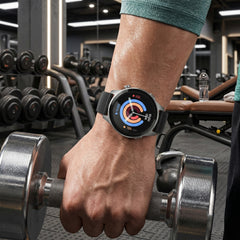 Smartwatch Fitness Tracker with 1.4" AMOLED Display – Heart Rate, SpO2, Sleep Monitoring, Bluetooth Calling, 120+ Sports Modes & 3 Interchangeable Bands for iPhone & Android