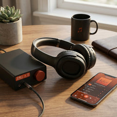 2-in-1 Wireless Bluetooth Headphones & Portable Speaker – Over-Ear Headphones with HD Stereo Sound, Built-In Speaker Mode, Memory Foam Ear Cushions, FM Radio & 10-Hour Battery Life | Black