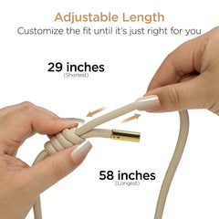 Universal Crossbody Phone Strap – Adjustable Sand Braided Rope Lanyard for Smartphones – Hands-Free Phone Holder Compatible with iPhone, Samsung Galaxy, Pixel & Most Phone Cases