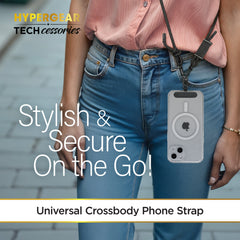 Universal Crossbody Phone Strap – Adjustable Braided Rope Lanyard for Smartphones – Hands-Free Phone Holder Compatible with iPhone, Samsung Galaxy, Pixel & Most Phone Cases