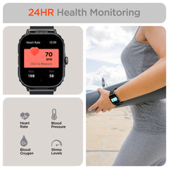 FIT X2 Smartwatch Fitness Tracker with 2.0" HD Display – Bluetooth Calling, Heart Rate, SpO2, Sleep Monitoring, 100+ Sports Modes & Activity Tracker for iPhone & Android
