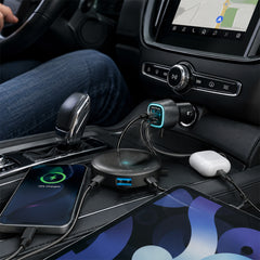 98W 5-Port Fast Car Charger with Backseat Charging Hub – Dual 30W USB-C PD PPS & USB-A Ports – Multi-Device Car Charger for iPhone, Android, Tablets & Laptops