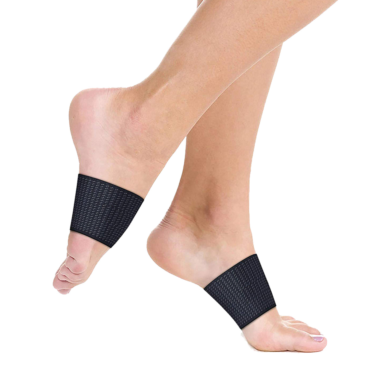 Arch Support Plantar Fasciitis Foot Care Compression Wraps (1-Pair)