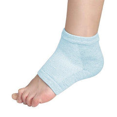 1-Pair: Open Toe Moisturizing Spa Gel Heel Socks For Peeling Dry Cracked Heels