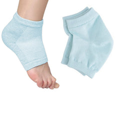 1-Pair: Open Toe Moisturizing Spa Gel Heel Socks For Peeling Dry Cracked Heels