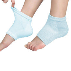 1-Pair: Open Toe Moisturizing Spa Gel Heel Socks For Peeling Dry Cracked Heels