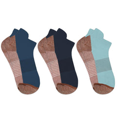 3-Pairs: Copper-Infused Compression Ankle Socks – High Performance, Odor Control & Swelling Relief | Workout, Travel, Work, Everyday Fit