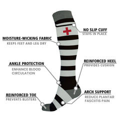 Medicine 101 Compression Socks (3-Pairs)