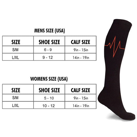 Medical Print Knee-High Compression Socks (3-Pairs)