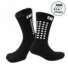 3-Pair Graduated Compression Crew Socks, 10-20 mmHg Support, Small/Medium