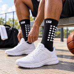 3-Pair Graduated Compression Crew Socks, 10-20 mmHg Support, Small/Medium